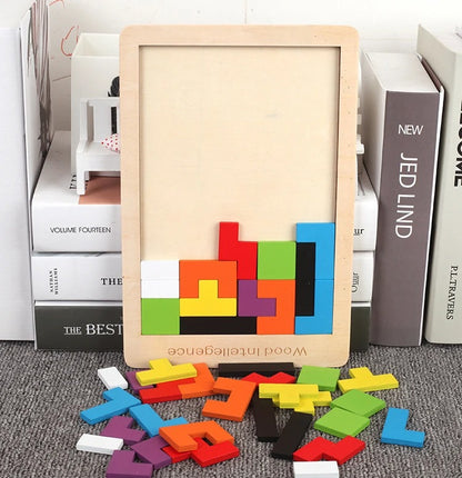 Wooden Puzzle Tetris