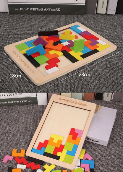 Wooden Puzzle Tetris