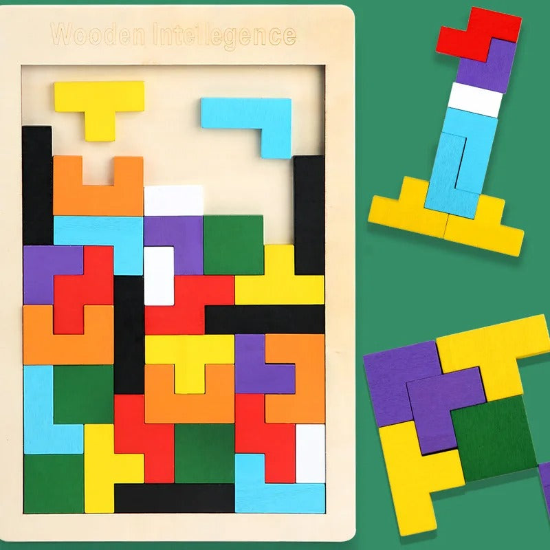 Wooden Puzzle Tetris