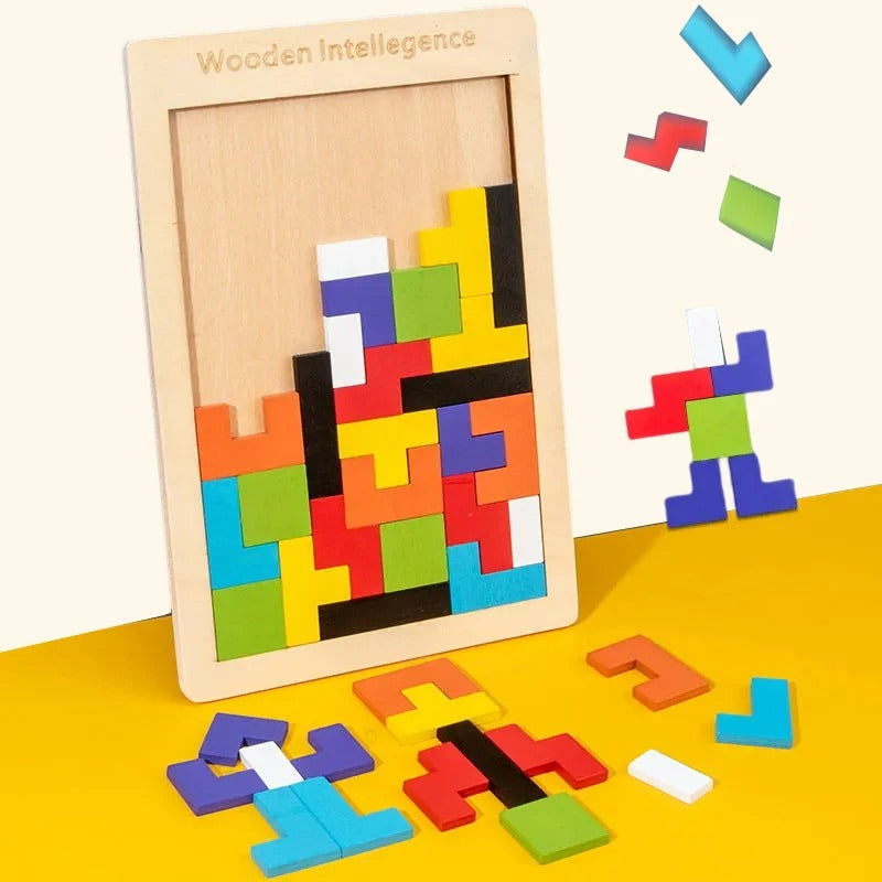 Wooden Puzzle Tetris