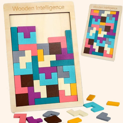 Wooden Puzzle Tetris